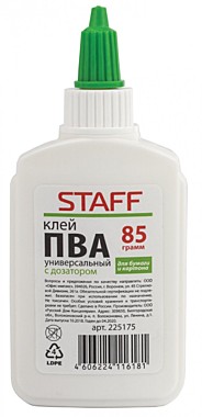 Клей ПВА 85гр. Staff